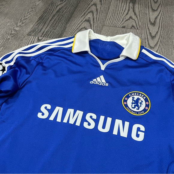 Chelsea Home Jersey Champions League 2008/2009 Longsleeves DROGBA #11 - Picture 2 of 8
